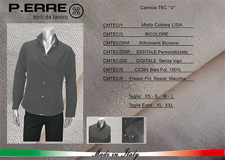 Camicia TEC 'U' - P.ERRE